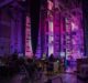 Professional audiovisual stage setup for a live event